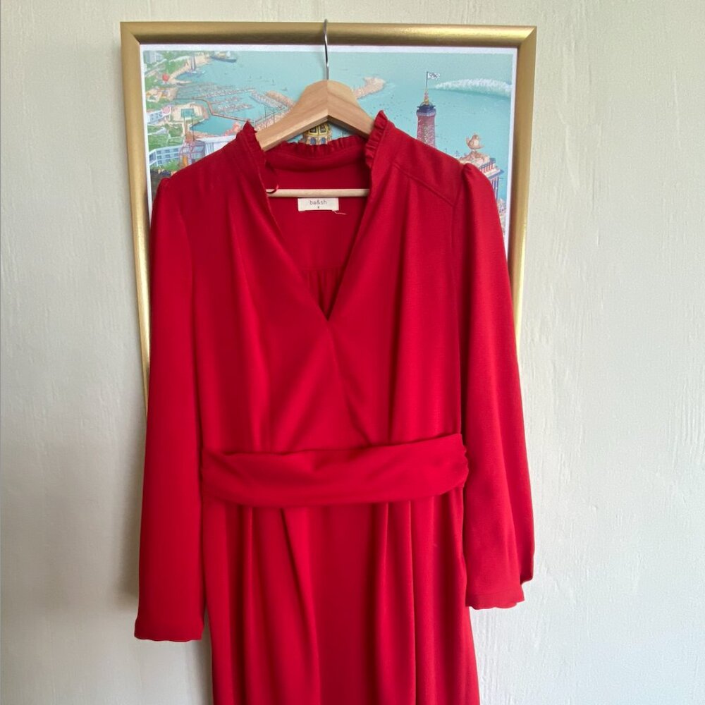 Red Midi Dress from Bash Paris